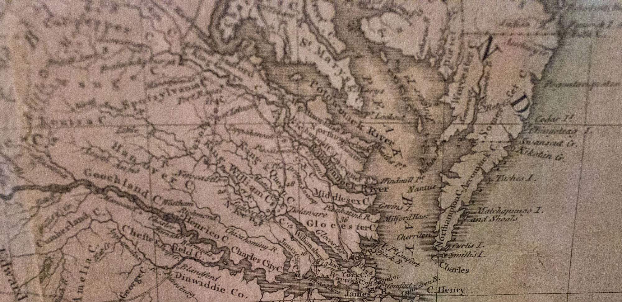 Close up of Mitchell Map